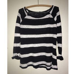 Black and White Striped Shirt